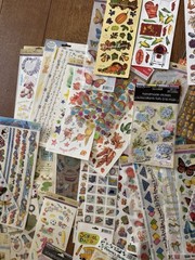 1 LB Stickers School Birthday Sports Child Holiday Hearts Wedding Flowers LOT E