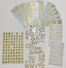 Vintage Scrapbook Alphabet LOT – 13 Sets of Random Theme Shaped Letters/Numbers