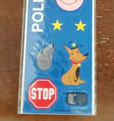 Rescue Pals Police Stickers NIP, K-9 dog, Police Officer, whistle, walkie talkie
