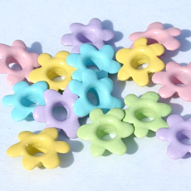 MINI PASTEL FLOWER SCRAPBOOKING EYELETS EYELET OUTLET 10 PCS 5 COLORS