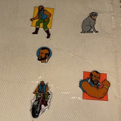 Vintage 80s Album Binder Collection Assorted Stickers Star Wars, Gremlin, Scent