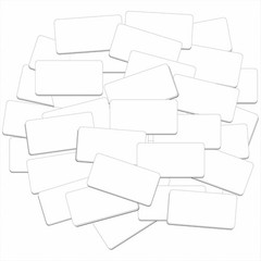 Set of 55 Waterproof Magnetic Name Stickers – 2″ x 1″ Erasable Tags for All Uses