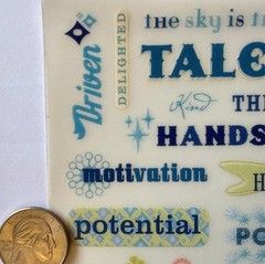 THE SKY IS THE LIMIT Rub-On Transfers(4”x8-1/2”)Talent •Handsome•Boy•Card Making