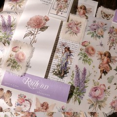 Fairy Rub-on Transfer Stickers 2 Sheets Use for Fabric Paper Wood Chips DIY