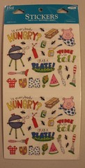New Barbeque scrapbook stickers Frances Meyer watermelon pig smores ants grill