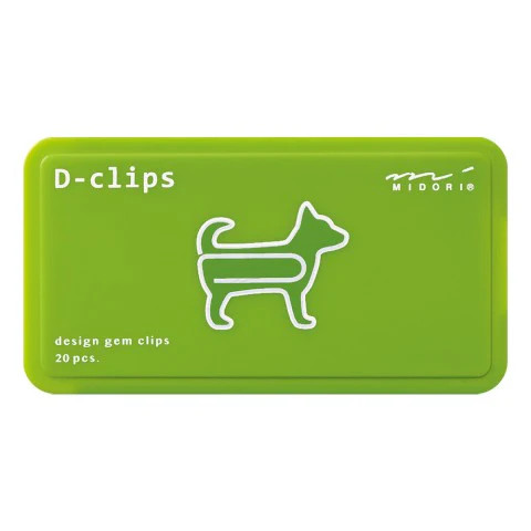 Midori D-Clips Paper Clips – Dog A