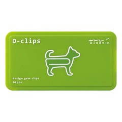 Midori D-Clips Paper Clips – Dog A