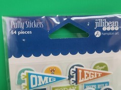 2 Cool For School Puffy Sticker Hampton Art Jillibean Scrapbook 3 Pack 162 Pcs