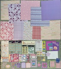 Lot Of Birthday Girl Scrapbook Paper, Stickers, Die Cuts, Etc! Sticko, Colorbok