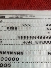 6 Letraset INSTANT LETTERING Transfer Letters 20pt-24pt Helvetica Medium 7
