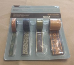 NEW Creative Memories Paper Ribbon REMINISCE 4 Rolls Open Box Contemporary