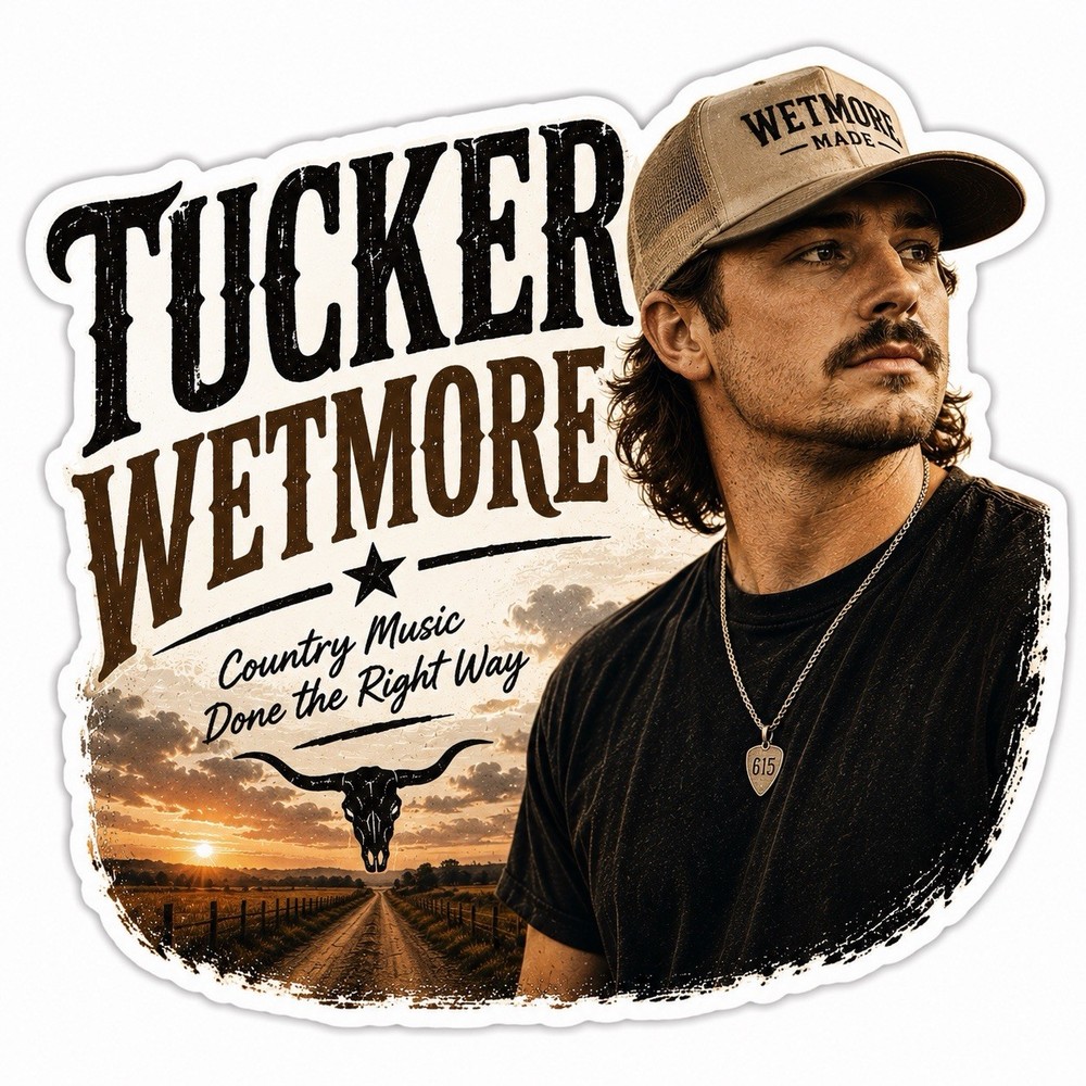 Tucker Wetmore Sticker/Country/Country Music/Brunette/Wind Up Missin You