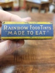Vintage 1940s Rainbow FOOD Tint EASTER EGG TINT BOX Only Butler Pa