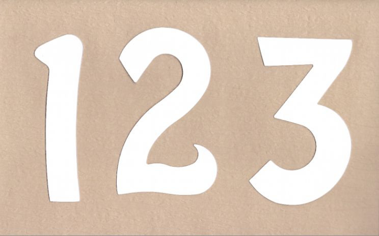 5 inch Numbers Die Cut For Posters Signs and Banners – From 0 to 9