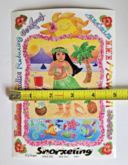 Vtg NRN Designs HAWAII VACATION Timeless Treasures Sticker Frames Build-a-Scene
