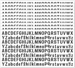 10 Sheet Small Letter Stickers, 1/2 Inch Self Adhesive Alphabet Stickers, Cute V