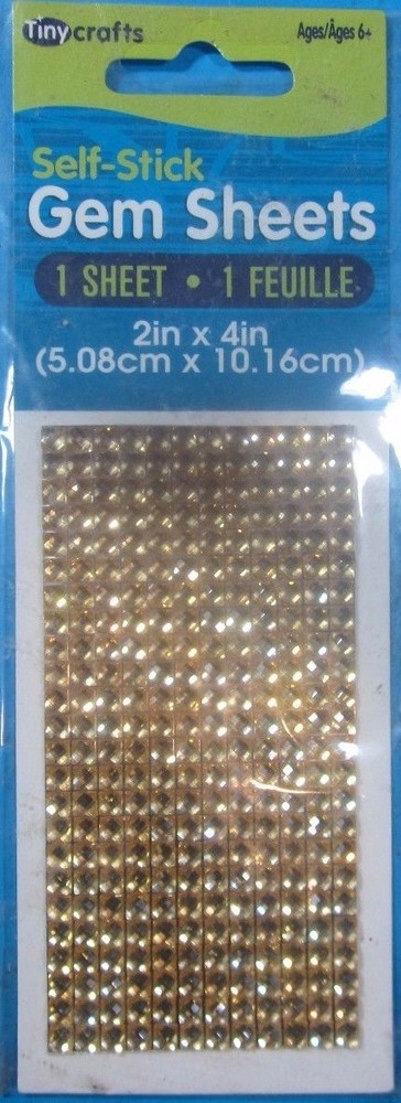 TinyCrafts Self-Stick Gem Sheets (1 Sheet Of 288 Rhinestones)