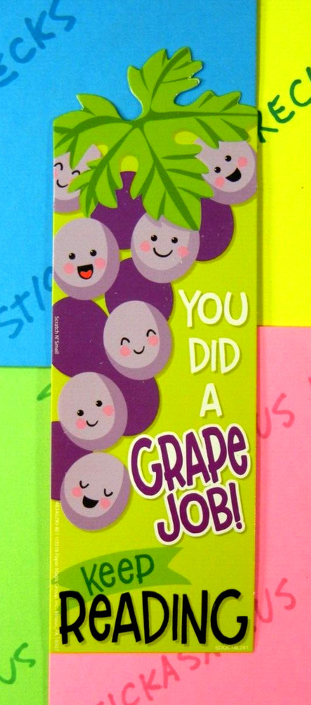 Eureka Grape Scented Scratch & Sniff Bookmark