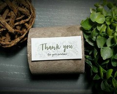 Matching Thank you Stickers labels 100 count match with Polymailers