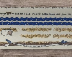 Christmas Nativity Kids Away Manger Adore Him MAMBI 11.25” Border Stickers NEW