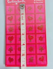 Valentine Heart Stickers Vintage Stickety Doo Da American Greetings 3 Packs 96ct