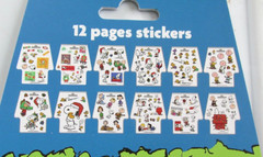 Snoopy Peanuts Christmas Sticker Book 12 Pages Over 150 Stickers