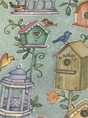 Vintage Ambassador Beautiful Birds Birdhouses Stickers 4 Sheets NIP NOS