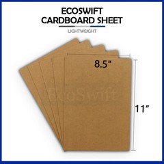 1 8.5 x 11 EcoSwift Chipboard Cardboard Scrapbook Scrapbooking Sheets 8 1/2 x 11