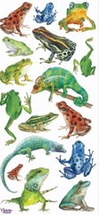 Violette Stickers Holographic Frogs & Lizards Crafts Planner Supply Scrapbook