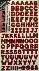 DEEP RED 7/16” CHUNKY ALPHABET Stickers(2 sheets)Making Memories •Letter•Numbers