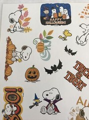 PEANUTS ‘HALLOWEEN/THANKSGIVING/AUTUMN /STICKERS -27 STICKERS -BUY MORE AND SAVE