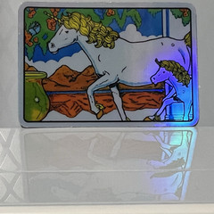Unicorn Sticker Retro 90s Vintage Reproduction Foil Prism Baby Unicorn Decal