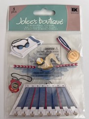 Jolee’s Dimensional Stickers – Beach Vacation Pool Tropical Theme – You Choose