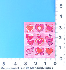Carson Dellosa Pattern Hearts Mini Sticker Sheets Lot Of 5