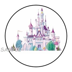 30 PRINCESS CASTLE ENVELOPE SEALS LABELS STICKERS 1.5″ ROUND