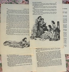 100 Vintage Aged Ephemera Book Pages Lot Mix Variety Collage Craft Junk Journal