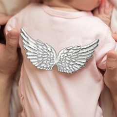 12Pcs Angel Wings for Crafts, Pink Angel Wings Wings(5.3 Inch)