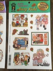 Vintage Paper Pizazz STICKERS*Janie Dawson*Best Buds/busy Kids/just For Girls
