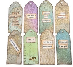 Handmade Junk Journal Tags Ephemera Scrapbook Embellishments