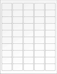 6 SHEETS 1″x1-1/2″ BLANK *MATTE* CLEAR STICKERS LASER 300 LABELS