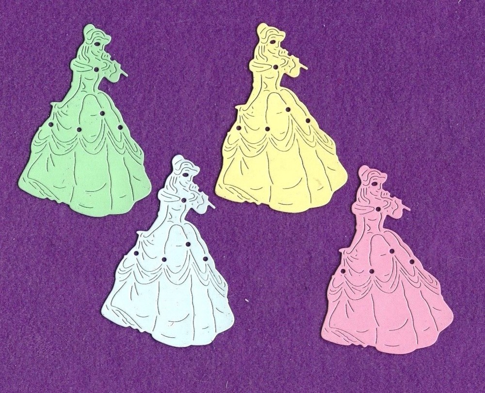 PRINCESS # 3 cinderella belle die cuts scrapbook cards