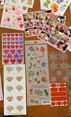 Huge Lot of Stickers over 57 full sheets, Unused, Mix of vintage and recent