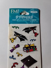 Frances Meyer Sticker Graduation Party 4 2 1/2″×4 1/2″ 2 Sheets NIP VTG FMI