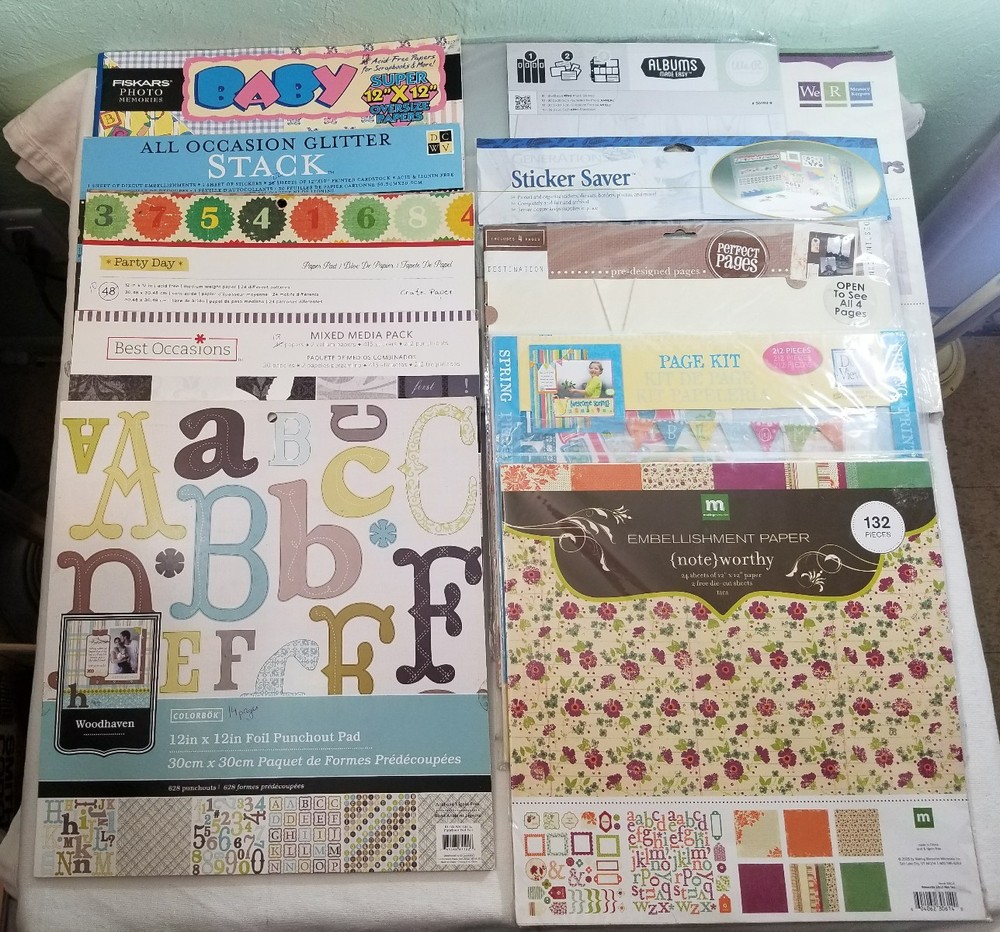Large Scrapbook / Craft Lot See Pictures!!
