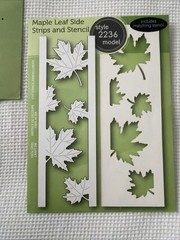Poppy Stamp Cut Dies Bundle With 8 Fall Autumn Leaves Themed