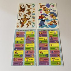 Vintage Sandylion Disney Winnie The Pooh Tigger Eeyore Piglet Stickers Set