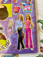 10 Sheets of Barbie & Things Stickers 8″ X 10″ Sheet purple