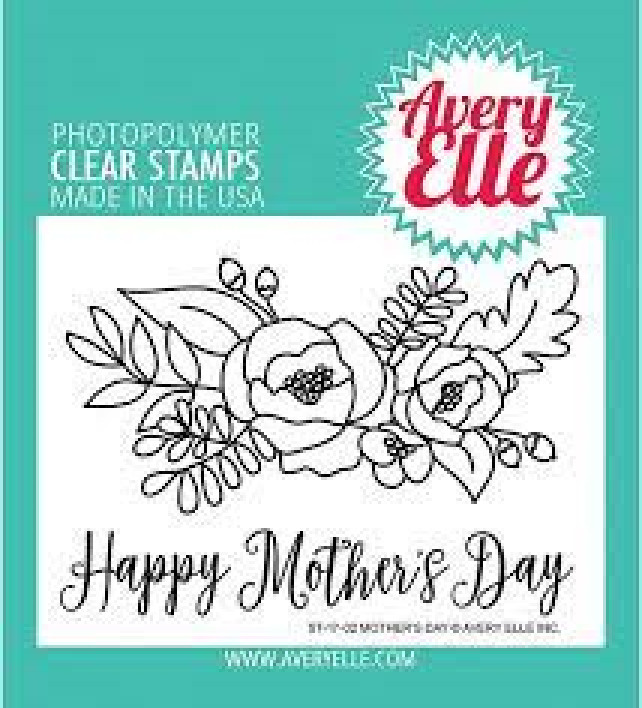 Avery Elle Clear Cling Stamps HAPPY MOTHER’S DAY