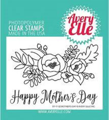 Avery Elle Clear Cling Stamps HAPPY MOTHER’S DAY