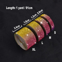 Self Adhesive Crystal Rhinestone Sticker Diamond Ribbon DIY Sticker Rhinestones